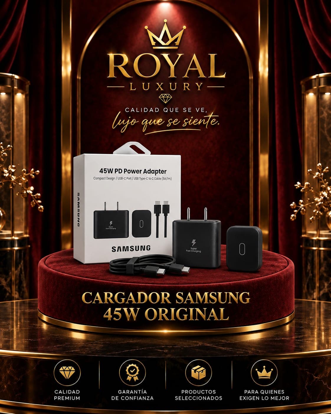 CARGADOR SAMSUNG 45W ORIGINAL