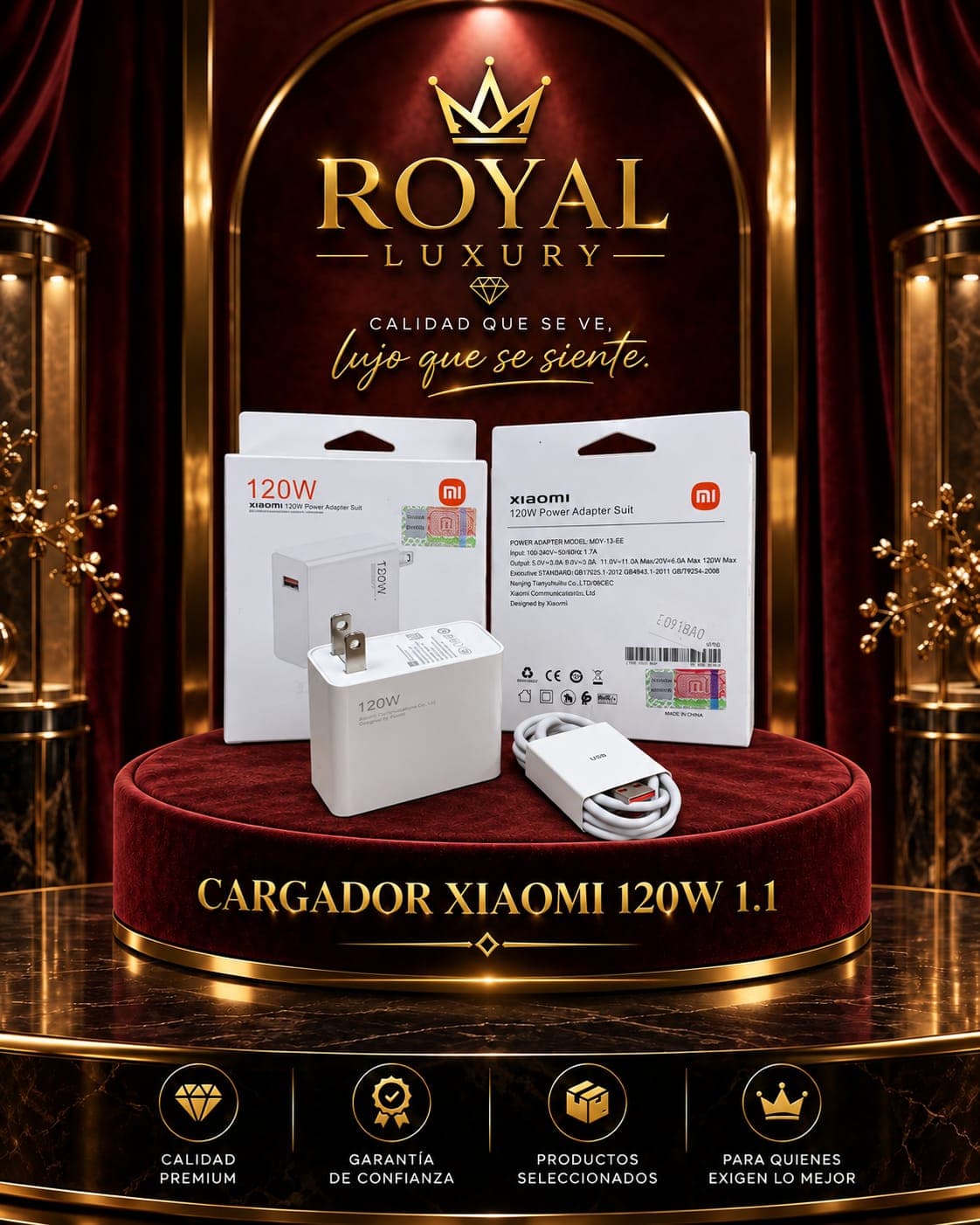 CARGADOR XIAOMI 120W 1.1